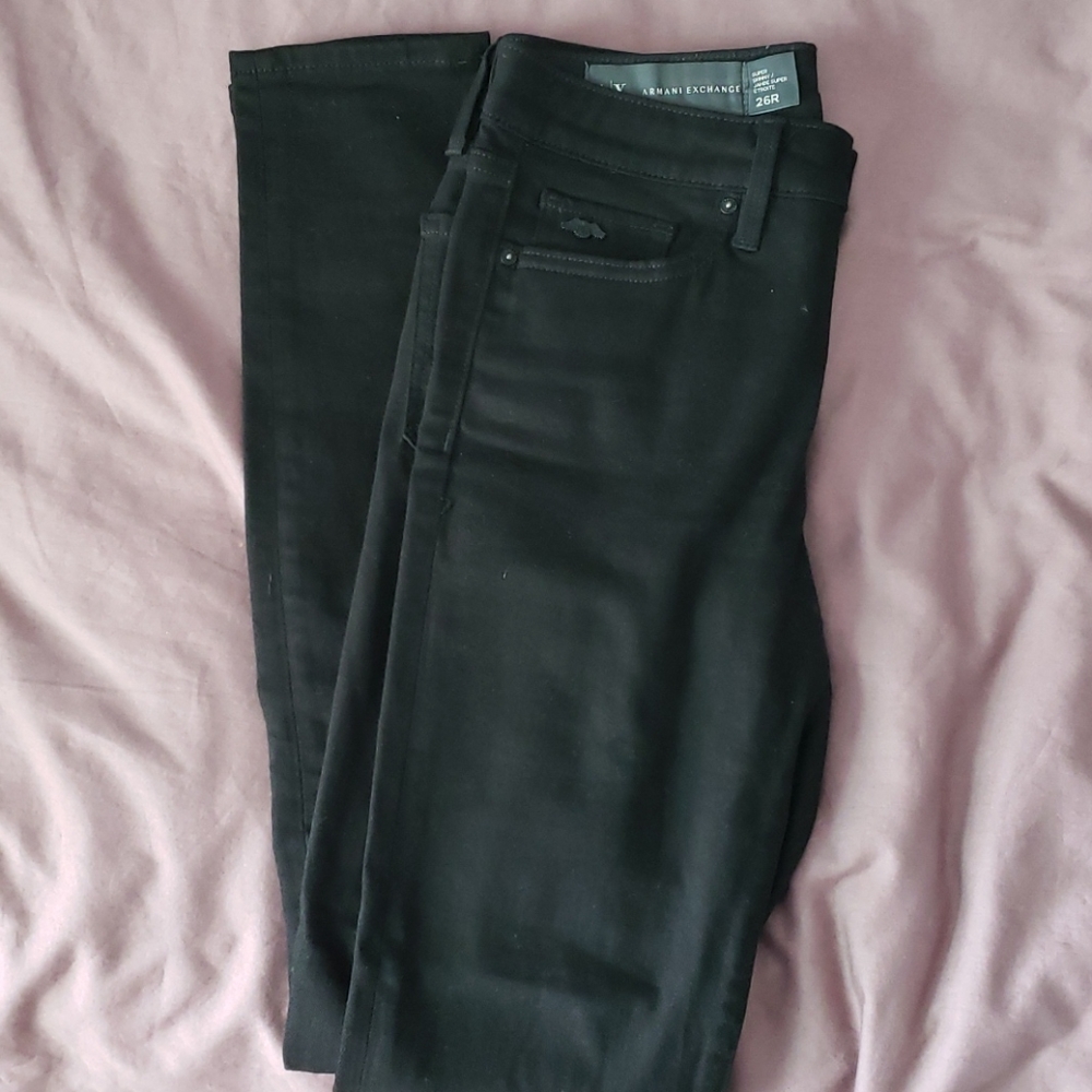 Soft Super Skinny Black Jeans